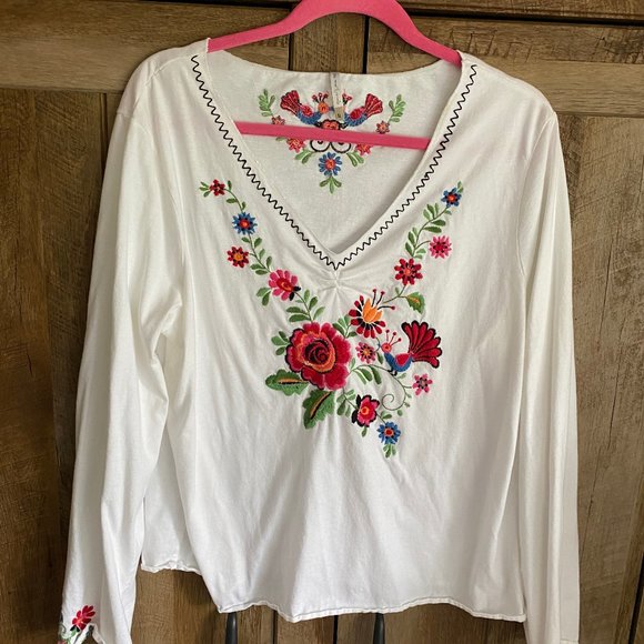 White Stag Tops Retro White Knit Top By White Stag In Xl Poshmark